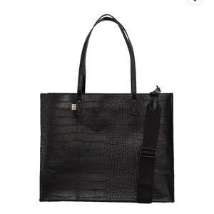 The Large Work Tote in Black Croc
BEIS